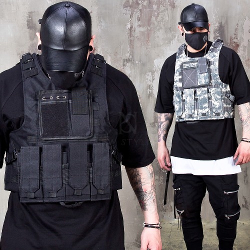 Techwear tactical slim vest