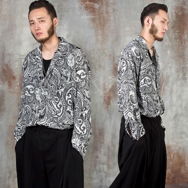 All paisley patterned loose fit shirts