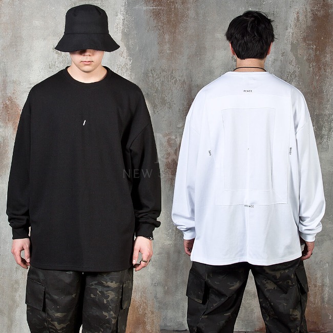 Exposed Seam Double Square Oversized T-Shirts
