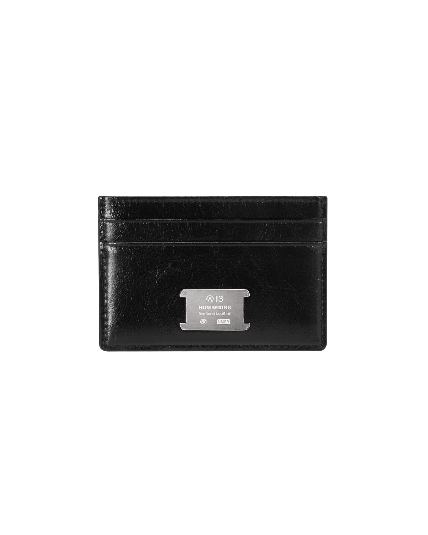 ★Numbering #1057 Zipper Cracked Leather Card Wallet 1057 - NUMBERING
