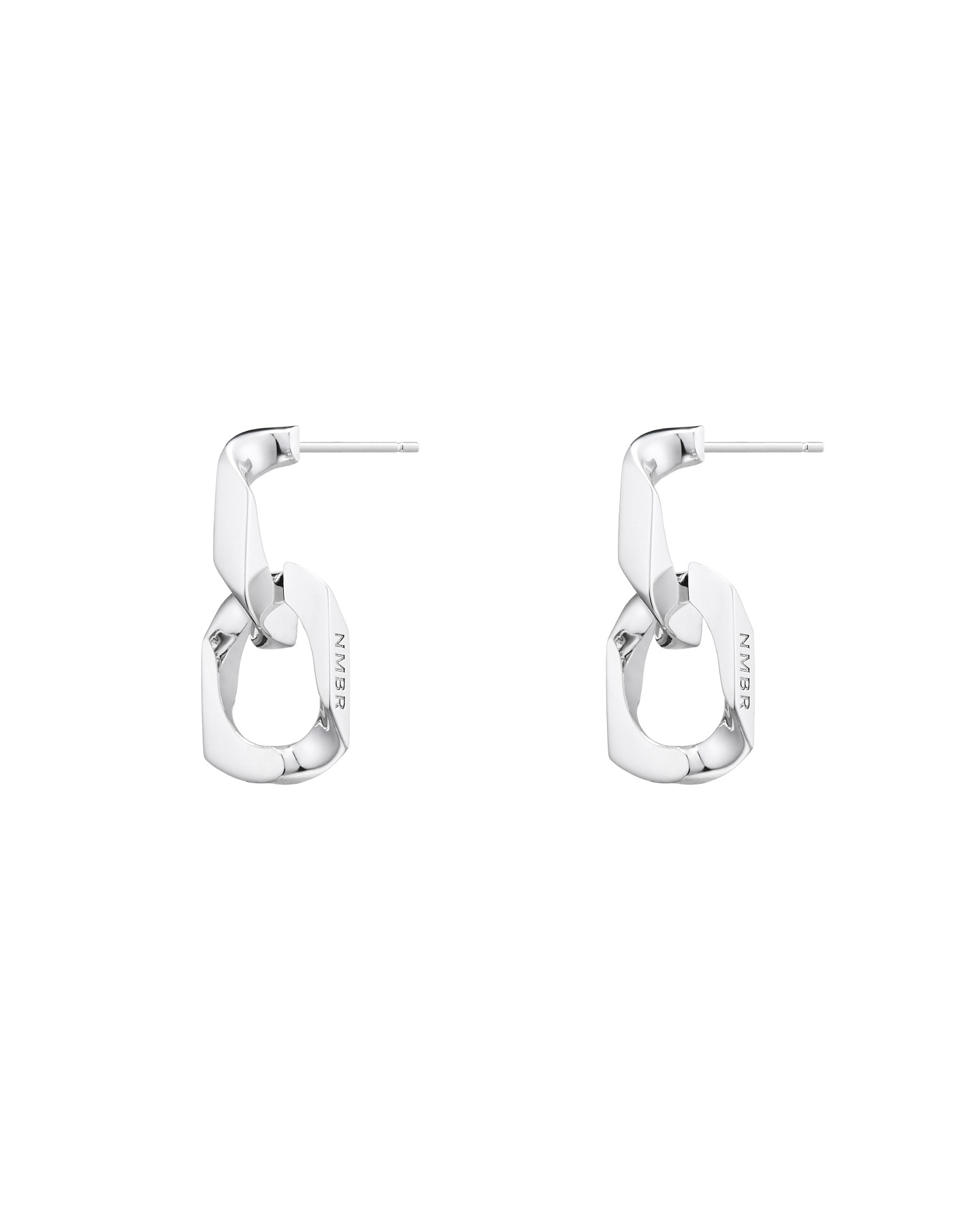 NUMBERING Silver Hoopピアス Earrings - NUMBERING