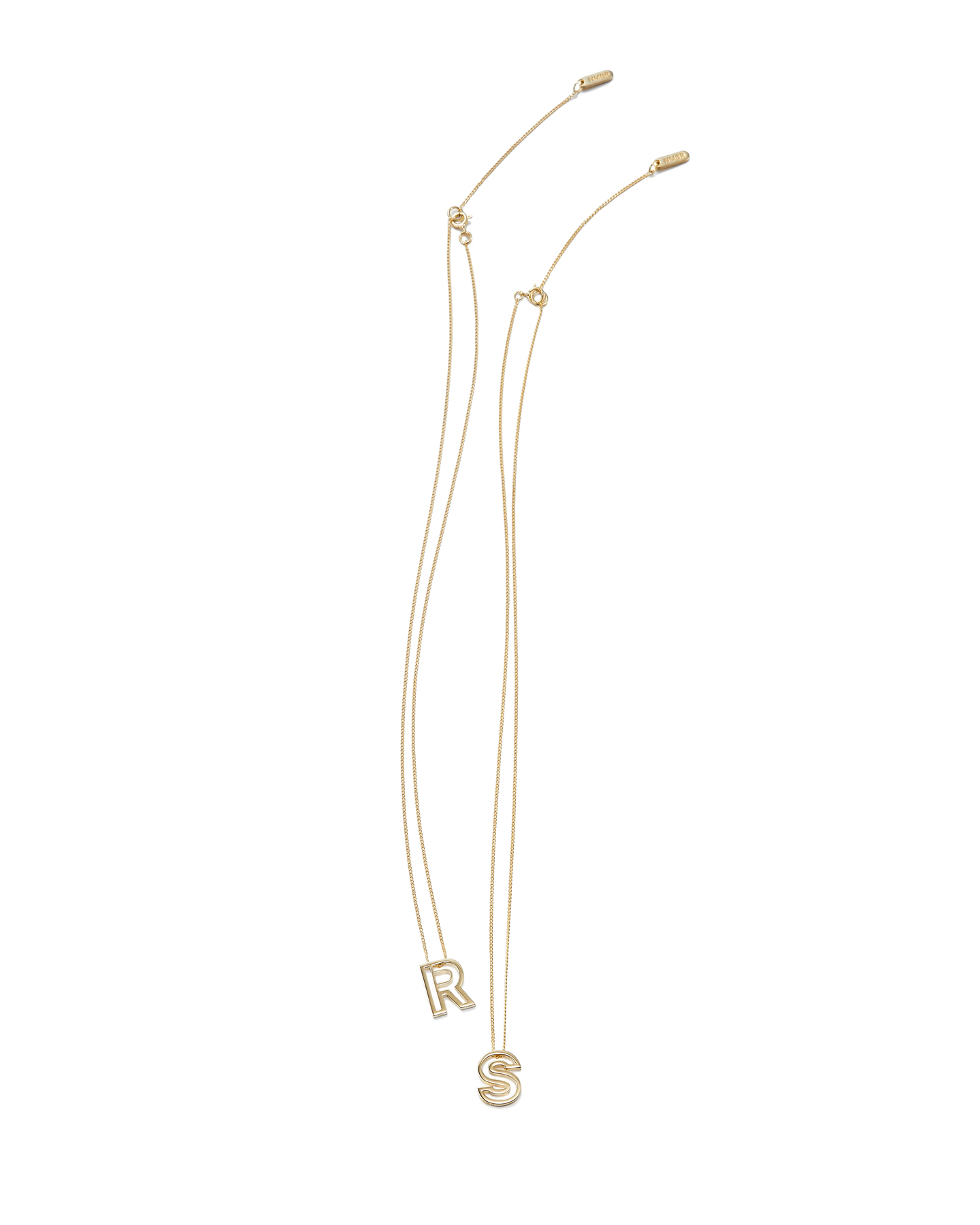 NUMBERING☆#7700 Outline Initial Necklace 7700 - NUMBERING