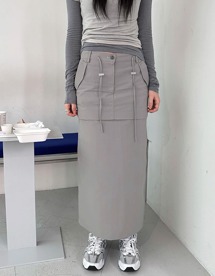 Nylon two-way skirt