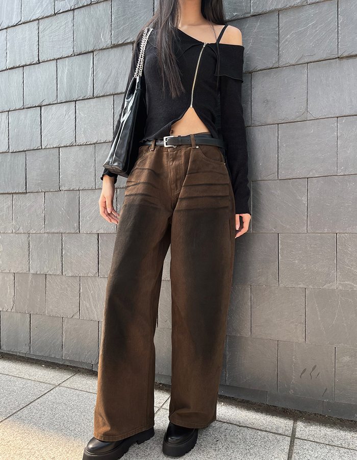 Street brown pants