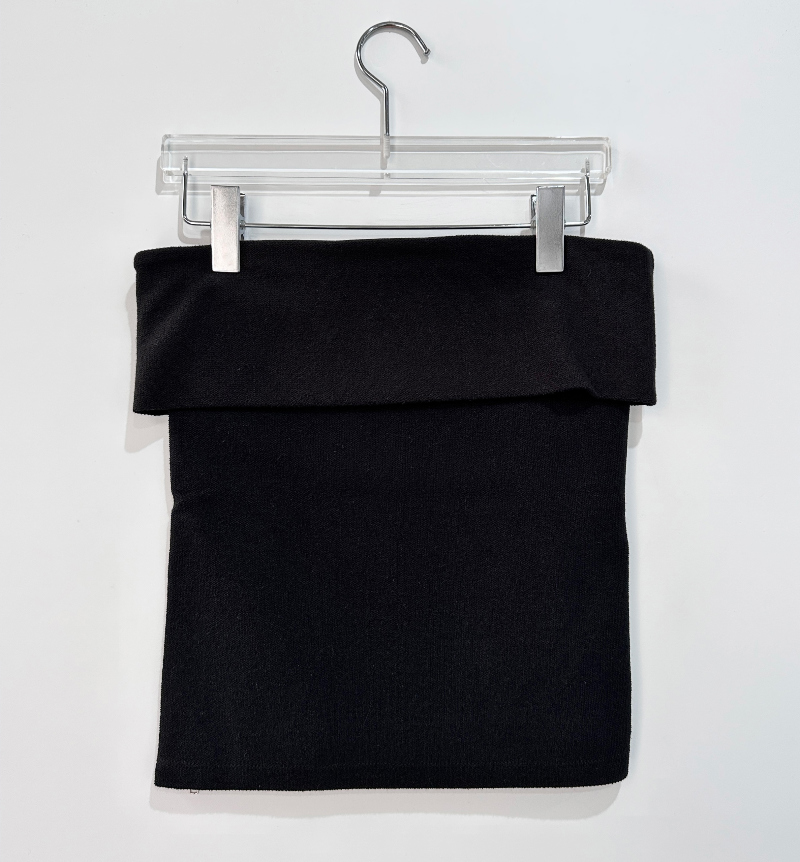mini skirt charcoal color image-S1L25