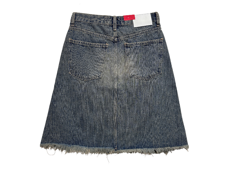 mini skirt charcoal color image-S1L29
