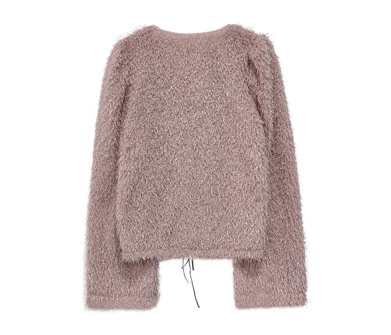 cardigan baby pink color image-S1L27