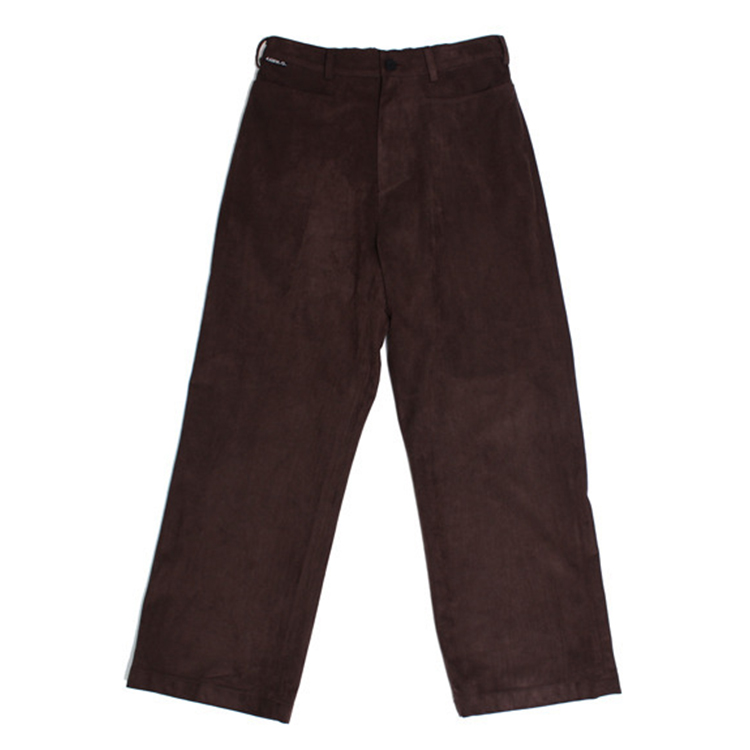 Relaxed Suede Pant - BROWN