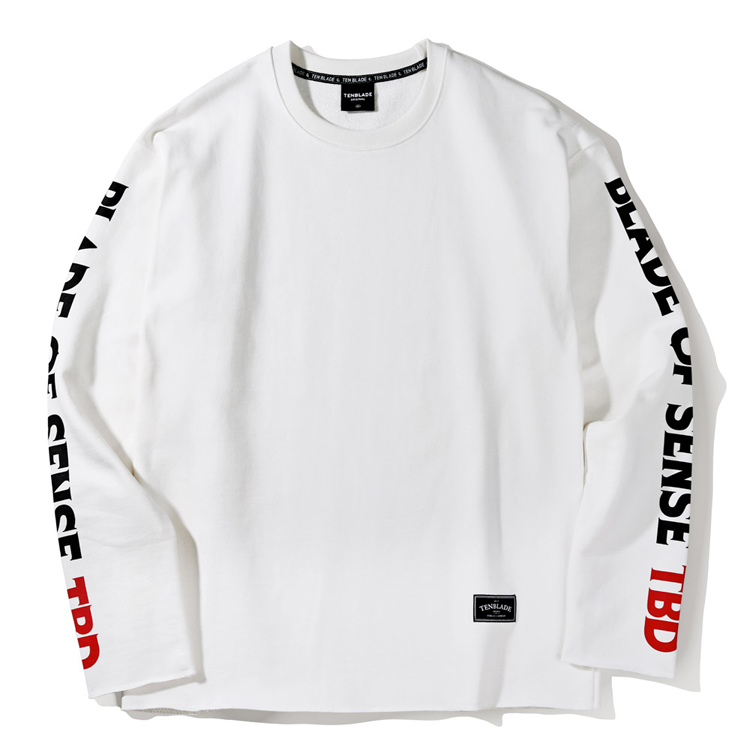 TBD.PAINT HEAVY SWAT SHIRT-TMM206AF - WHITE