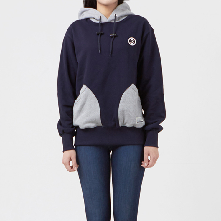 FRAGMENT PULLOVER HOODIE / NAVY