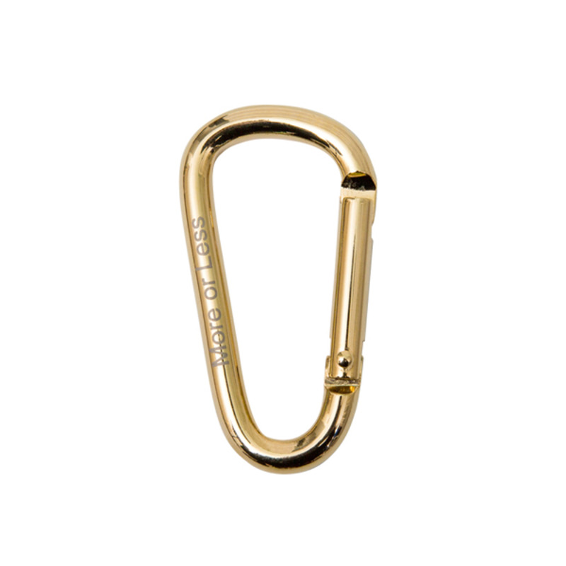 MORE-OR-LESS KEYRING - GOLD