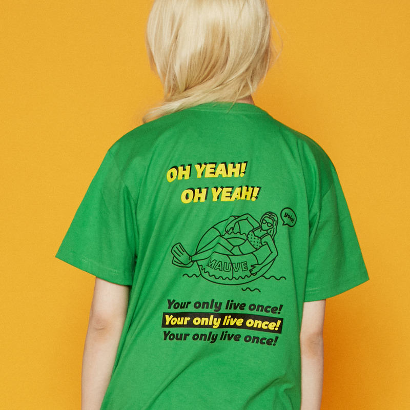 Yolo illust t shirts (green)