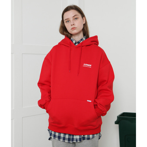 [로너] Loner hoodie-red