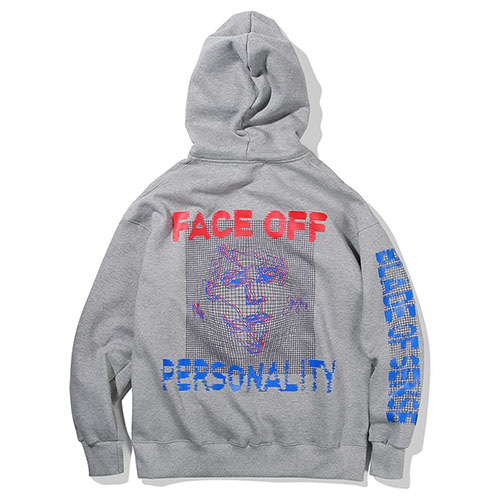 Face Off Wide Hoodie_Gray