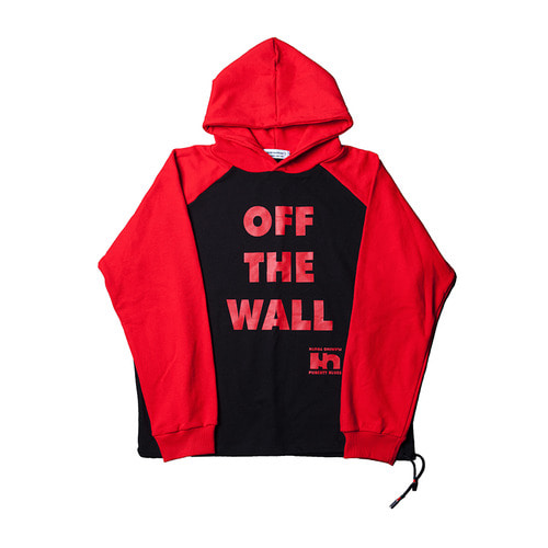 off the wall hoodie ( red )