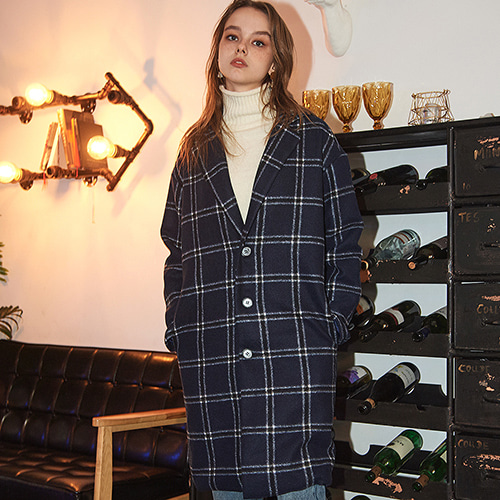 Crump over-fit classic check coat (CO0010)