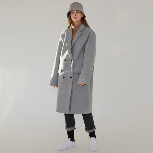 MG7F DOUBLE MIDDLE COAT (GRAY)