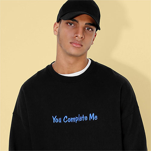 YOU COMPLETE ME SWEAT SHIRT_BLACK