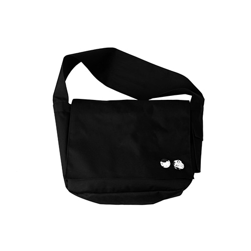 Plain Messenger Bag [Black]