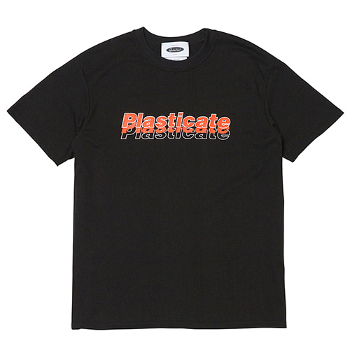PLASTICATE 멀티로고 1/2 티셔츠 (black)