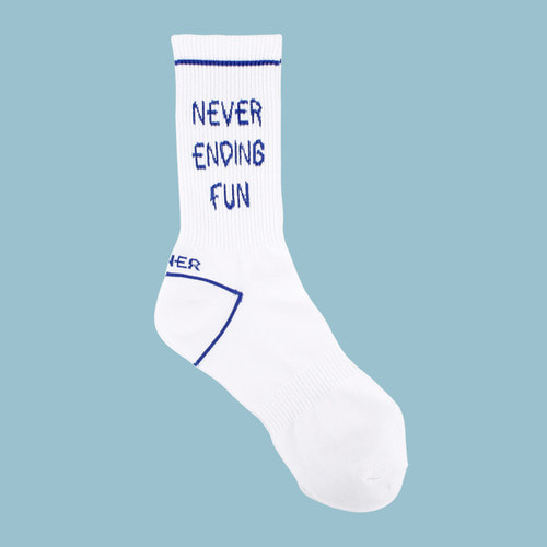 [로너] Never ending fun socks -blue
