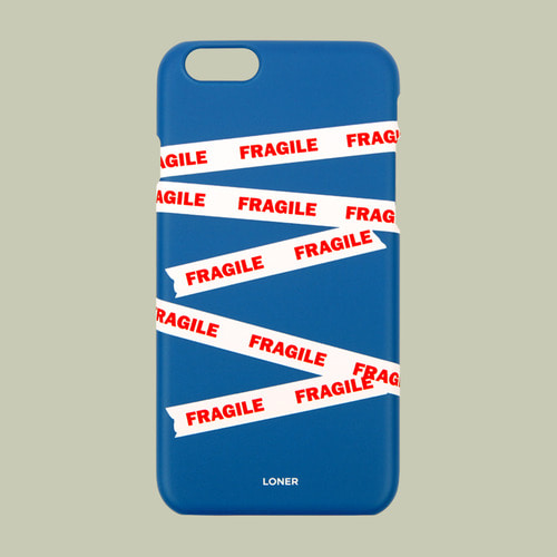 [로너] Fragile tape case-blue