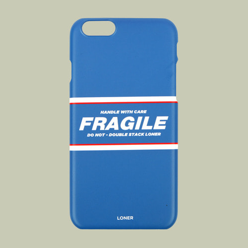 [로너] Line fragile case-blue