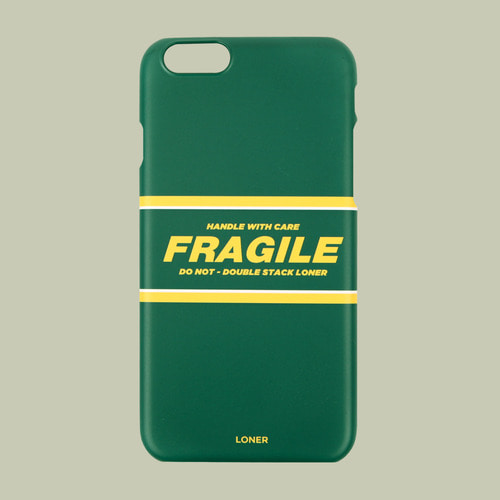 [로너] Line fragile case-green