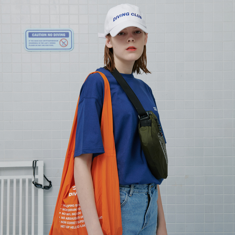 [로너] Diving club shopping bag-orange