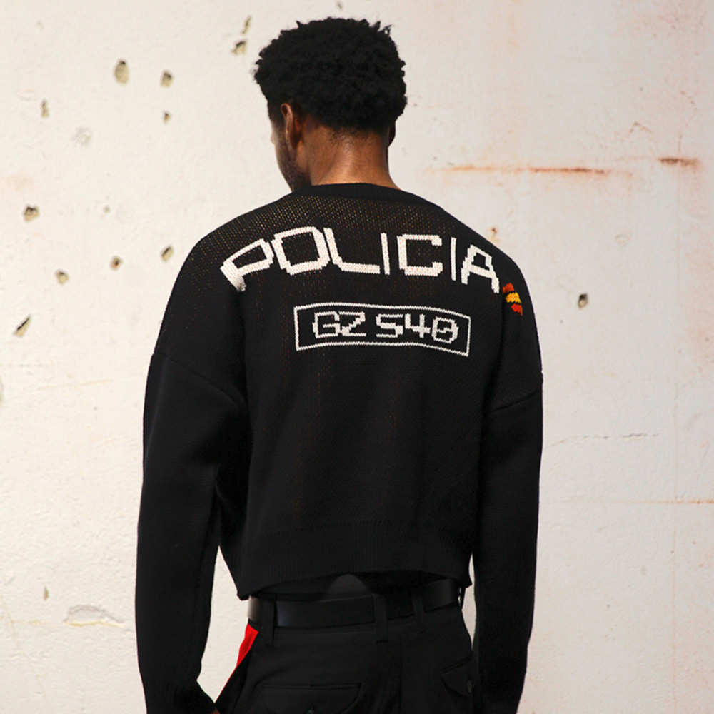 POLICIA CROPPED KNIT