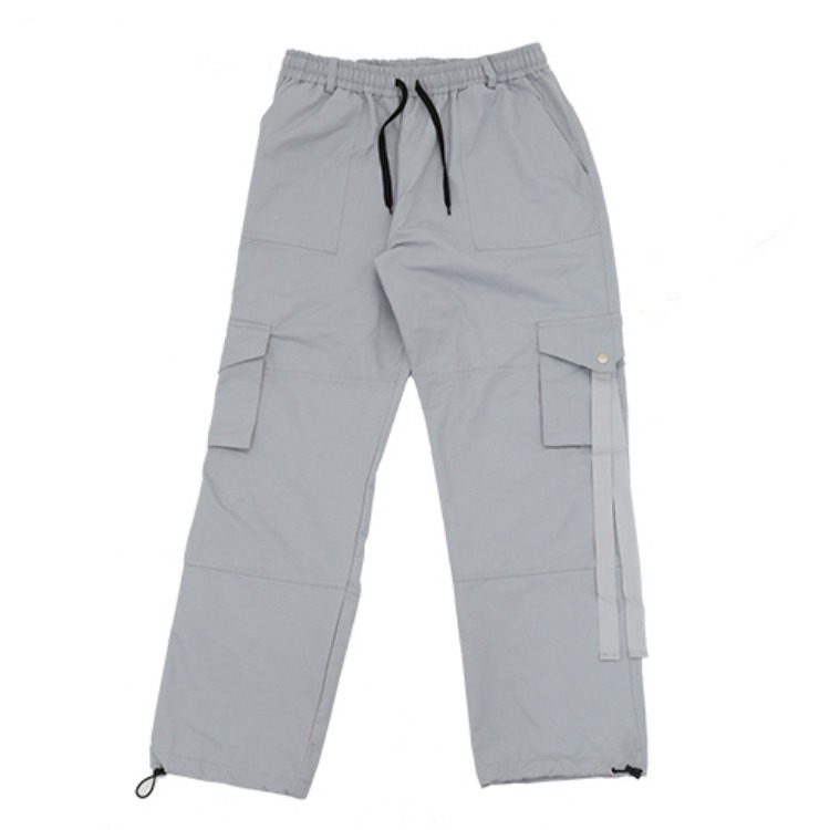 Hidden strap pocket pants(Gray)