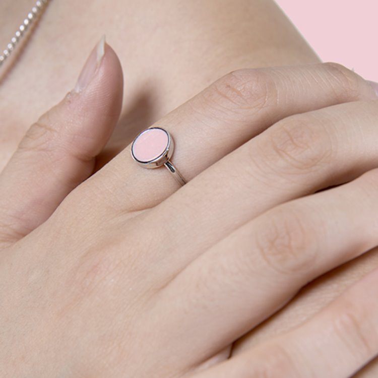 Pink symbol ring