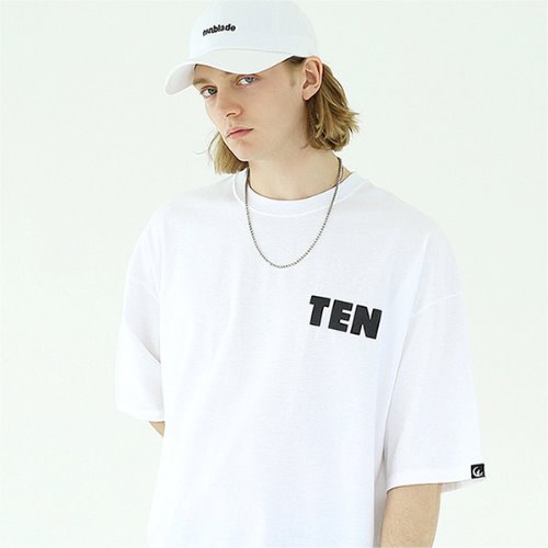 Over fit ten graphic T-shirt-tai132ss-white