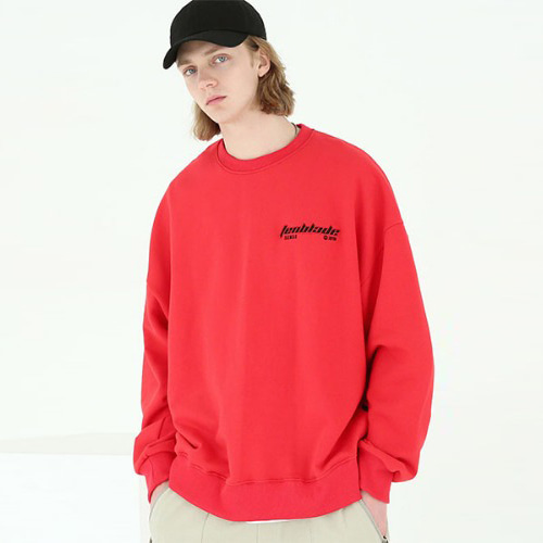 Over fit gothic logo logo sweat shirt_tai235mm_red