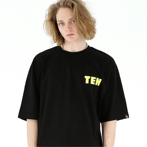 Over fit ten graphic T-shirt-tai132ss-black