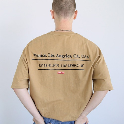 Venice beach T-shirt-tai154ss-beige