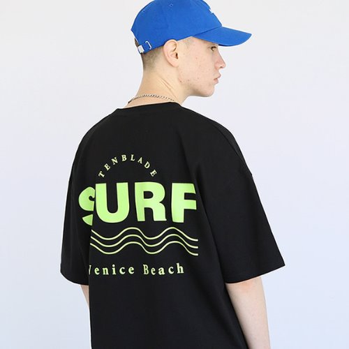 Surf wave T-shirt-tai153ss-black