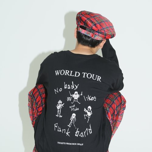 0 2 world tour t-shirt - BLACK