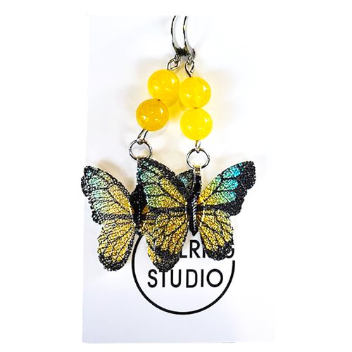 Topaz butterfly earring