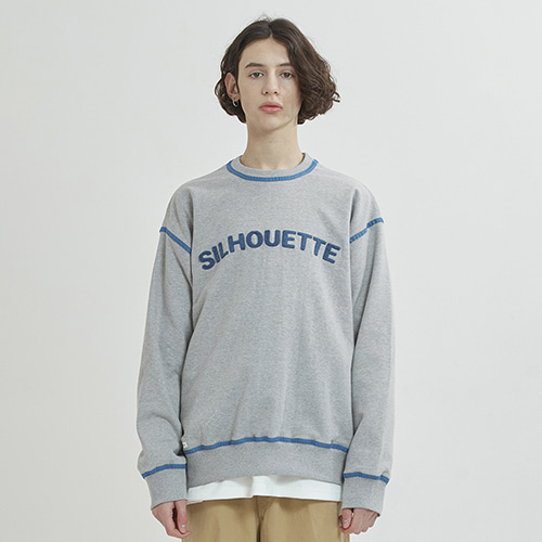 Silhouette Piping Sweat (gray)