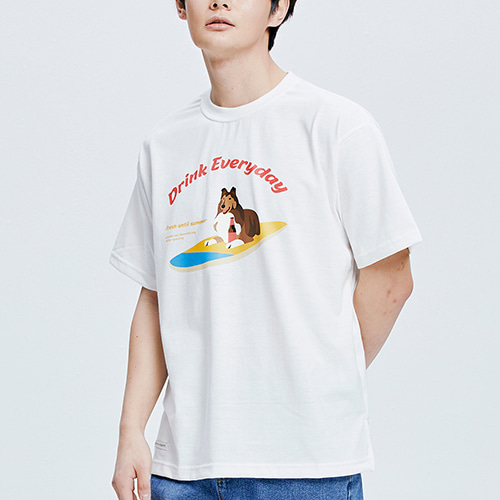 Surfing dogs T-Shirts (white)