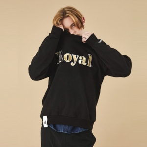 15 fw Royal sweatshirt - BLACK