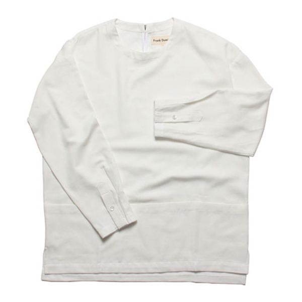 BUCKLE PULLOVER SHIRT(WHITE)