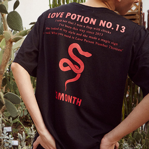 17ss snake printing t-shirts(black)