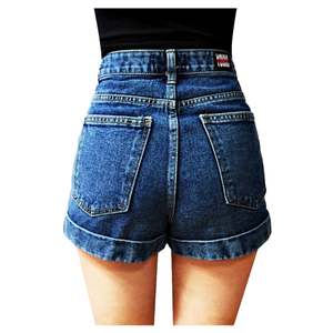 RESPECT X YOUNG BITCHES HIGHWAIST DENIM SHORTS - WASHED