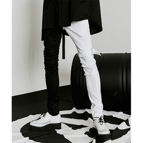 Strap pants 03 Black/White