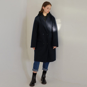 MG7F DOUBLE MIDDLE COAT (NAVY)