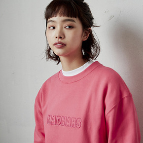 RELIEF EMBROIDERY SWEATSHIRTS_PINK