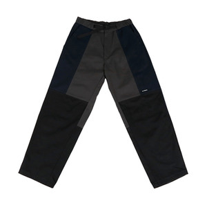 Twill Tri-Color Pants [Black]