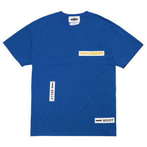 바디 로고 1/2 티셔츠 (blue)
